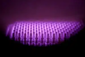 parts undergoing ion nitriding treatment
