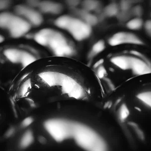 beads symbolizing the tribological properties of metals