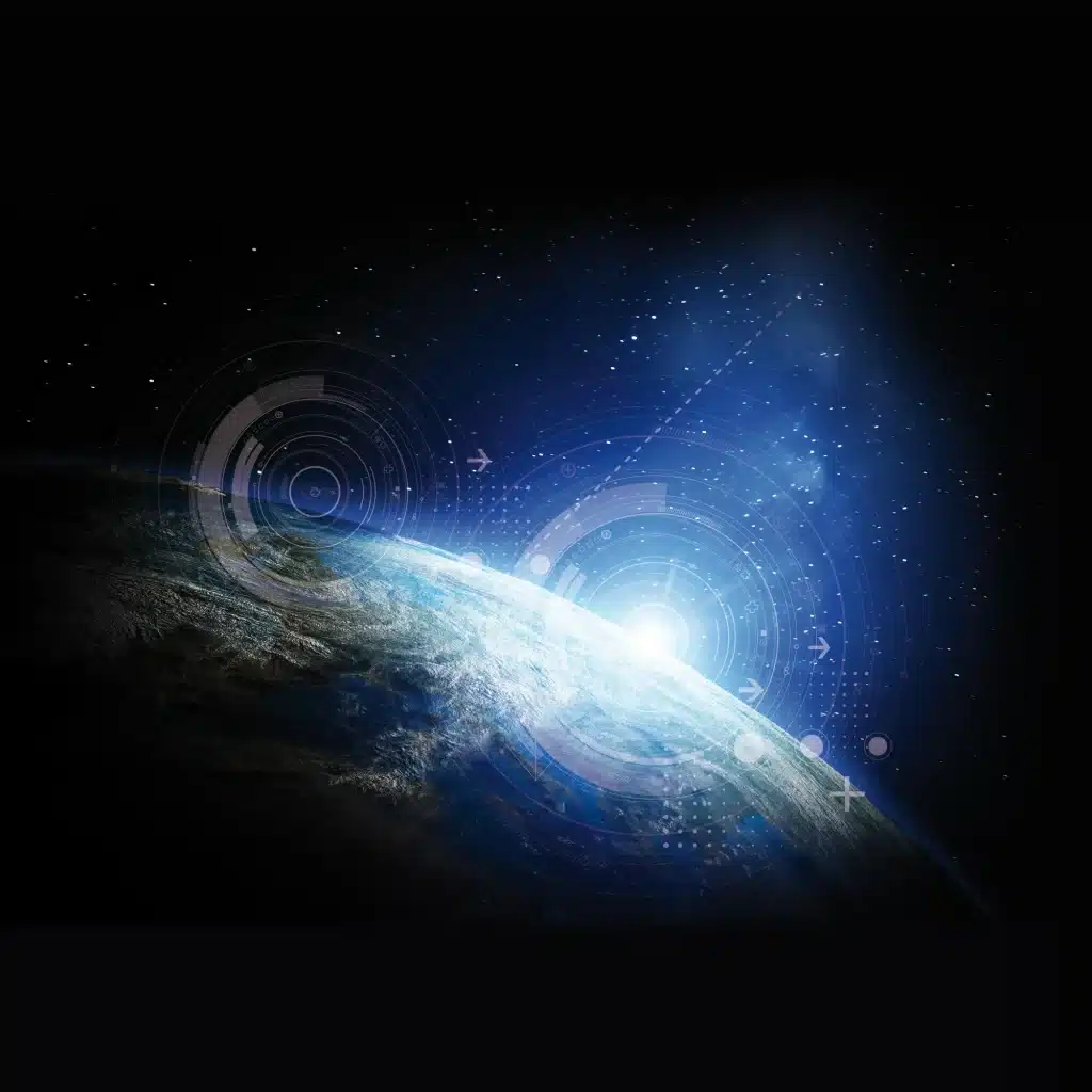 planète terre stylisée